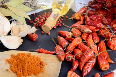 Baharatlı sos için malzemeler