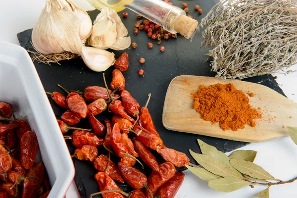 Ingredients for spicy sauce — Stock Photo, Image