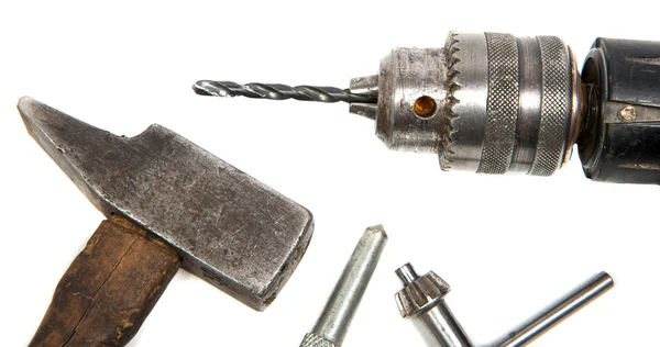 Some tools for drilling — Stock Photo, Image