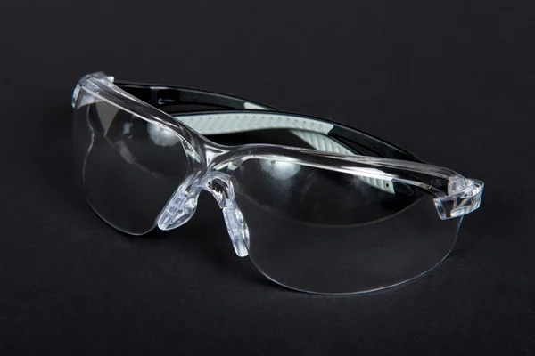 Védőszemüveg, fekete szövet — Stock Fotó