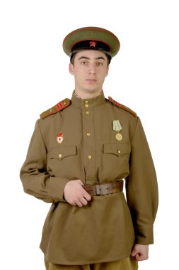 İkinci Dünya Savaşı sırasında genç Sovyet subayı