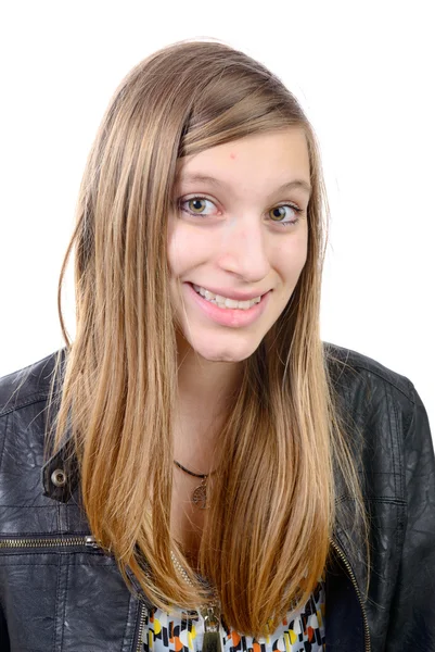 Portret uśmiechający się nastolatka — Zdjęcie stockowe