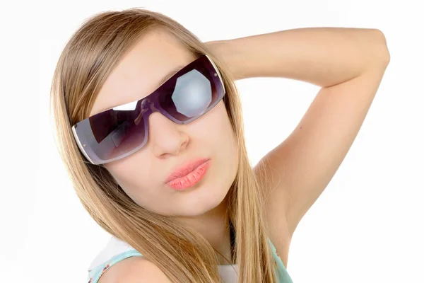 Porträt eines Teenagers mit Brille — Stockfoto