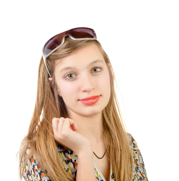 Porträtt av en tonårsflicka — Stockfoto