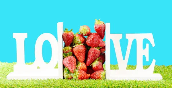 We love strawberry — Stock Photo, Image