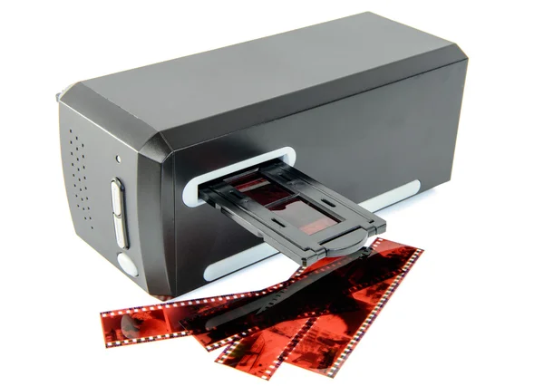 幻灯片和电影的扫描仪 — 图库照片