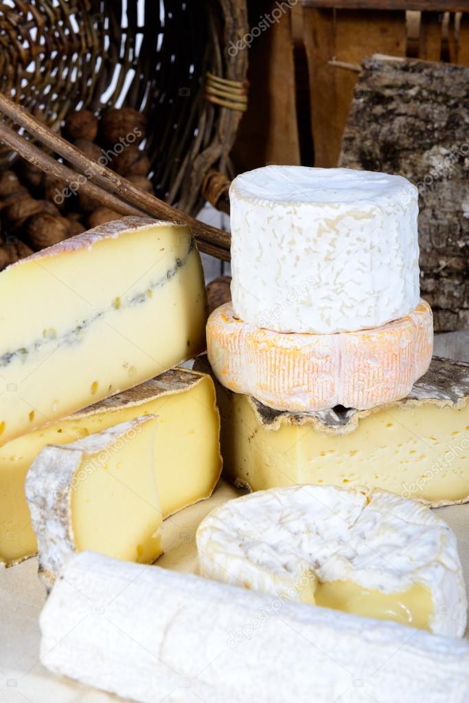 different French cheeses