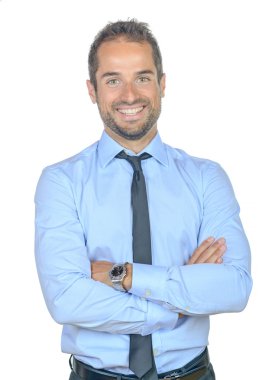 Genç bir iş adamının portresi 