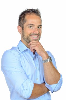 Genç bir iş adamının portresi 