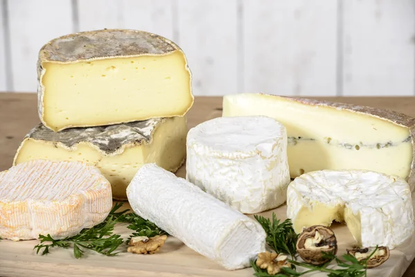 Různé francouzské sýry — Stock fotografie