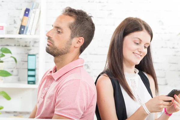 A young couple with problems — Stock Photo, Image