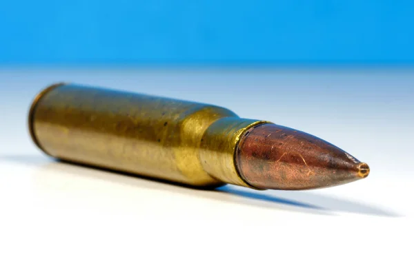 Close up of a bullet of military weapon — Stock Photo, Image