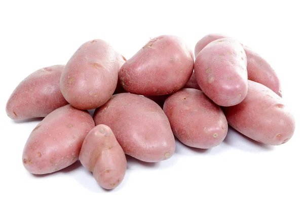 Several red potatoes isolated on white background — Stock Photo, Image