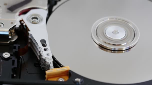 Close up of hard disk drive — Stock Video