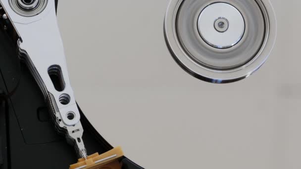 Close up of hard disk drive — Stock Video