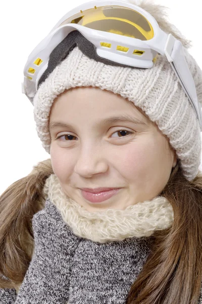 Menina bonita com roupas de inverno — Fotografia de Stock