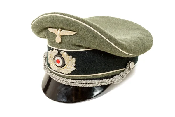 Tyska i andra världskriget. Tysk officer enhetlig cap — Stockfoto