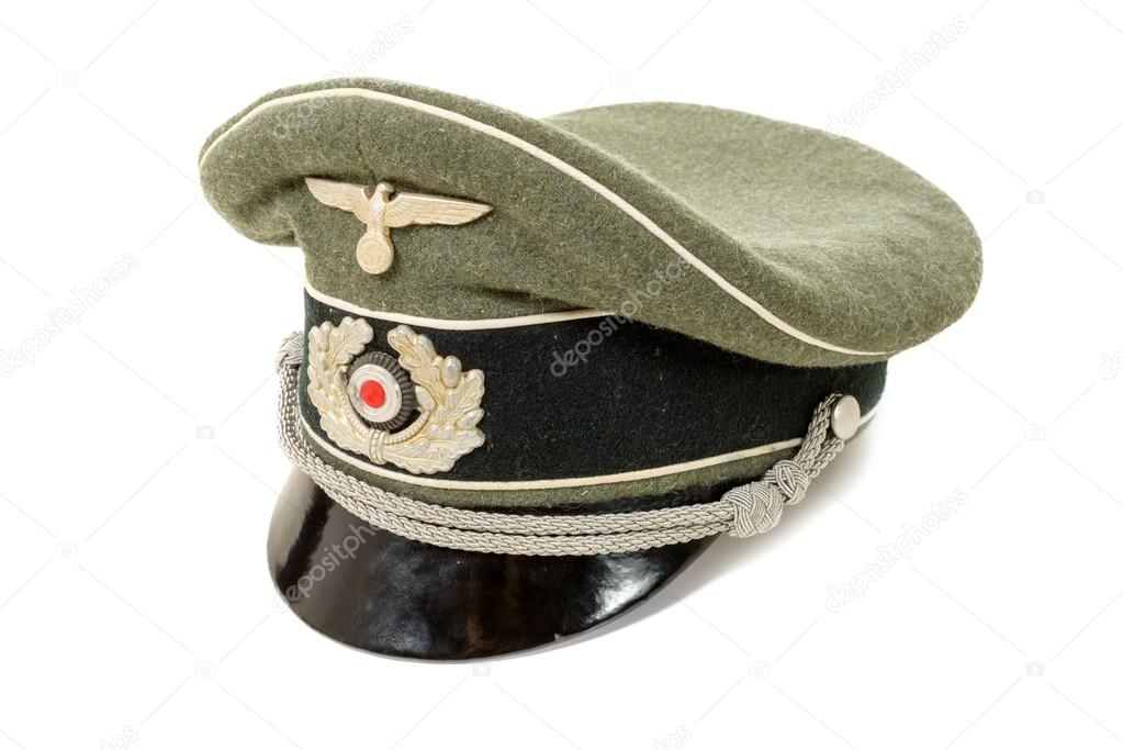 german in the Second World War. German officer uniform cap