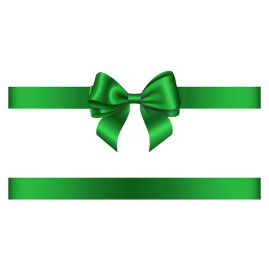 yeşil kurdele ve yay