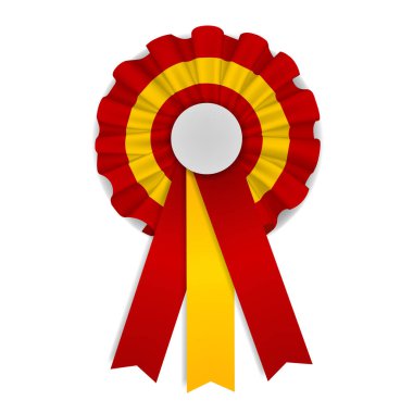 Kırmızı ve sarı rosette. Kurdeleli İspanyol papağanı