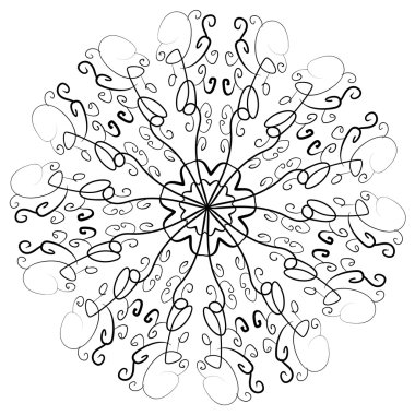 Mandala etnik dekoratif elemanlar