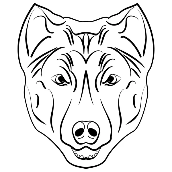 Ink schets hond — Stockvector