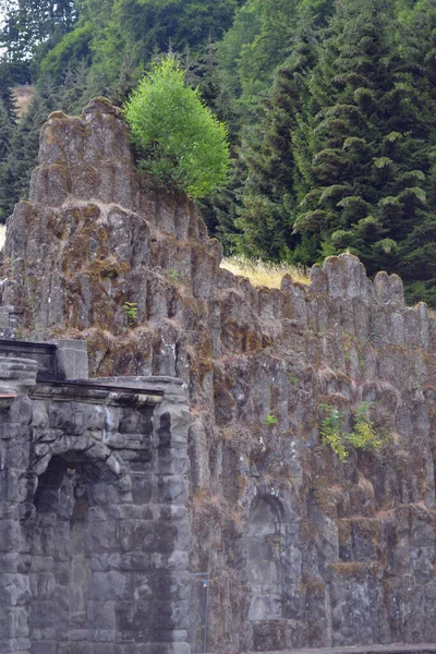 Germany Kassel 2018 Neptune Grotto Pool Water Cascades Wilhelmshohe Mountain — Stock Photo, Image