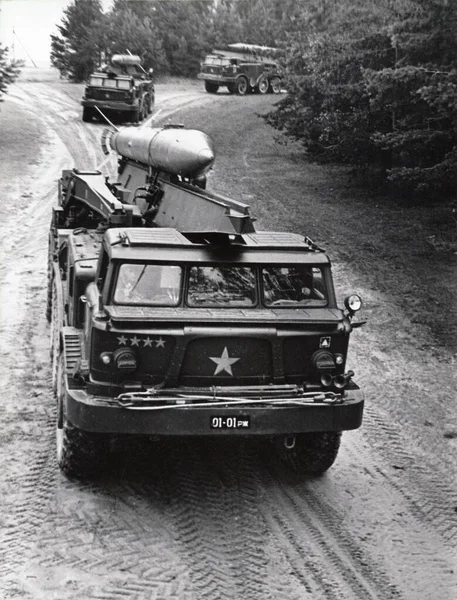 Soviet Tactical Missile System 9K52 Luna March Zil 135Lm Truck — Stock Photo, Image