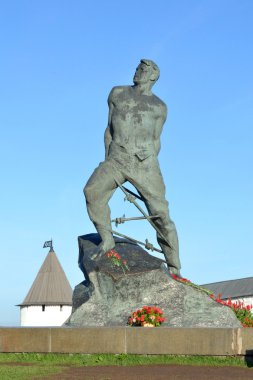 Kazan şehri anıt Musa Jalil.The dönüm noktası