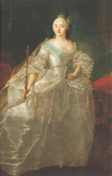Pohlednice Jiří I Petrovna - císařovna Ruska z dynastie Romanovců Stock Snímky