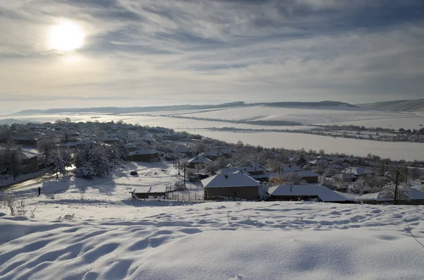 Winter tale op het gebied van noorden van Bulgarije — Stockfoto