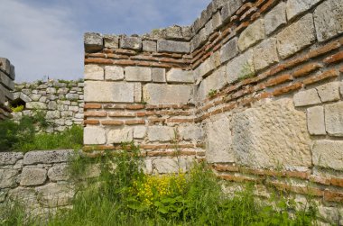 Antik köy Cherven, Bulgaristan yakın bir ortaçağ kalesi kalıntıları