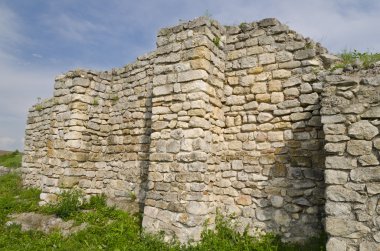 Antik köy Cherven, Bulgaristan yakın bir ortaçağ kalesi kalıntıları
