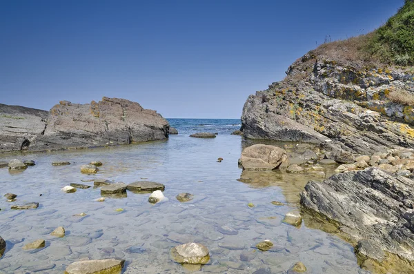 Güzel Bulgar tatil beldeleri güneşli yaz gününde manzaralar — Stok fotoğraf