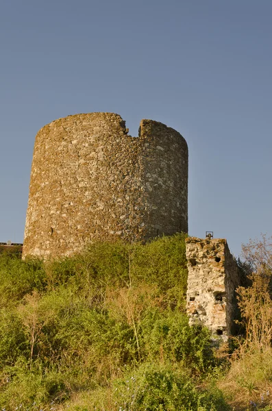 Seaside nessebar, Bulgaristan antik antik kulesinin yıkıntıları — Stok fotoğraf