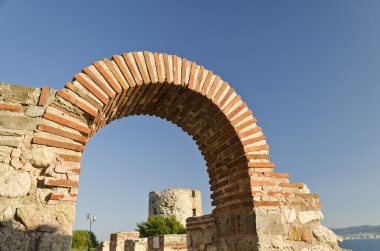 Kutsal annem, Tanrı Eleusa, Nesebar, Bulgaristan antik Bazilikası kalıntıları