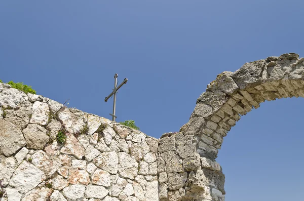 Capilla de San Nicolás en el cabo Kaliakra en Bulgaria —  Fotos de Stock