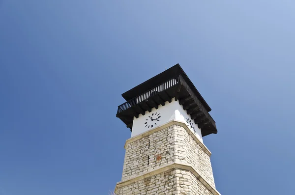 The clock tower in the "Old Dobrich" — Stock Photo, Image