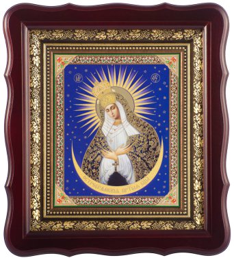 Orthodox icon of the Mother of God of Ostrobram. clipart