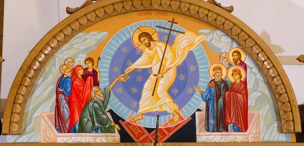 Икона Воскресения Христова — стоковое фото