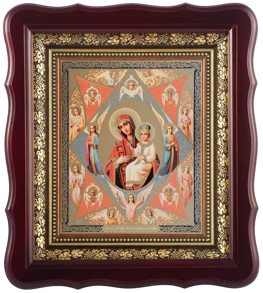 Ikona Matki Bożej Płonący Krzew — Zdjęcie stockowe
