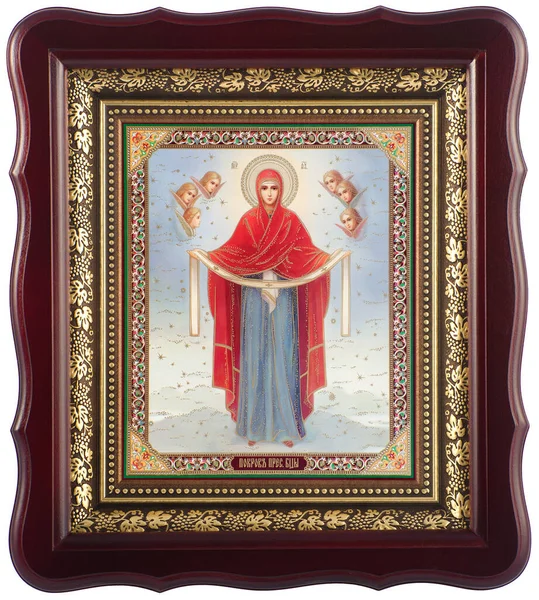 Ікона Захисту Святої Богородиці — стокове фото