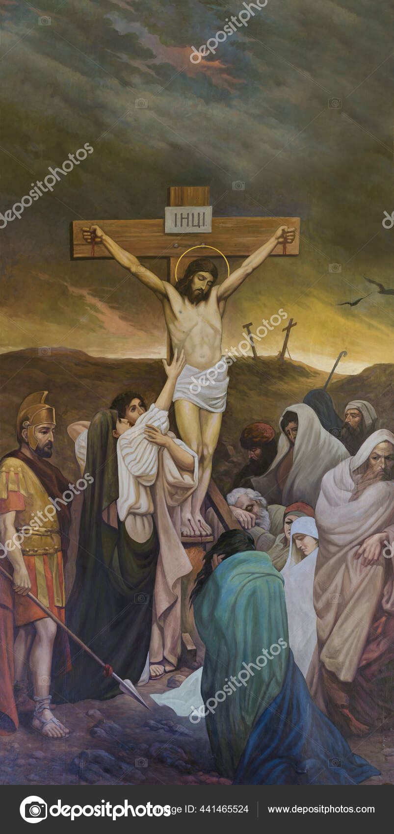 Orthodox Painting Crucifixion Jesus Christ – Stock Editorial Photo ...