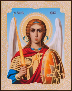 Kutsal Başmelek Michael 'ın Ortodoks simgesi.