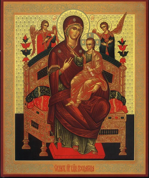 Icoana Ortodoxă Maicii Domnului — Fotografie, imagine de stoc