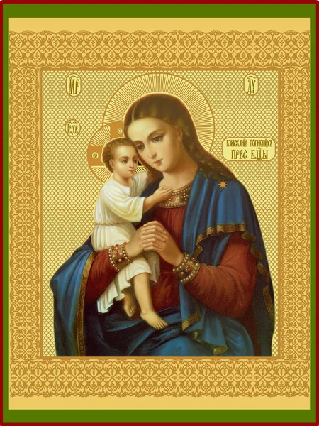 Icono Ortodoxo Madre Dios — Foto de Stock