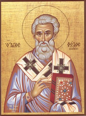 Orthodox icon Saint Photius. clipart