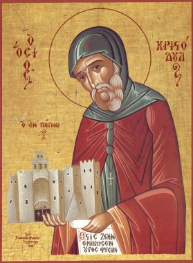 St. Christodoulos 'un Ortodoks simgesi.