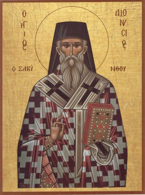 St. Dionysius 'un Ortodoks simgesi.