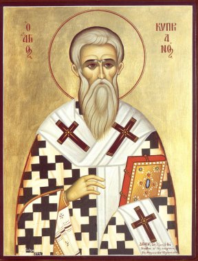 St. Cyprian Ortodoks simgesi.